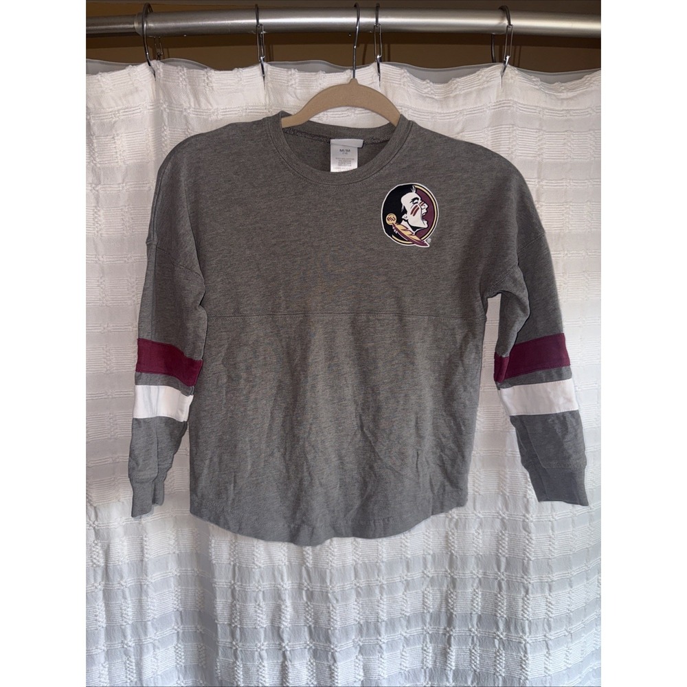 Florida State Seminoles Long Sleeve Girls Spirit Jersey Style Top Trendy Size 8